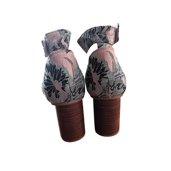 Jeffrey Campbell Purdy Heels floral botanical print size 8 sandals - Picture 5 of 8